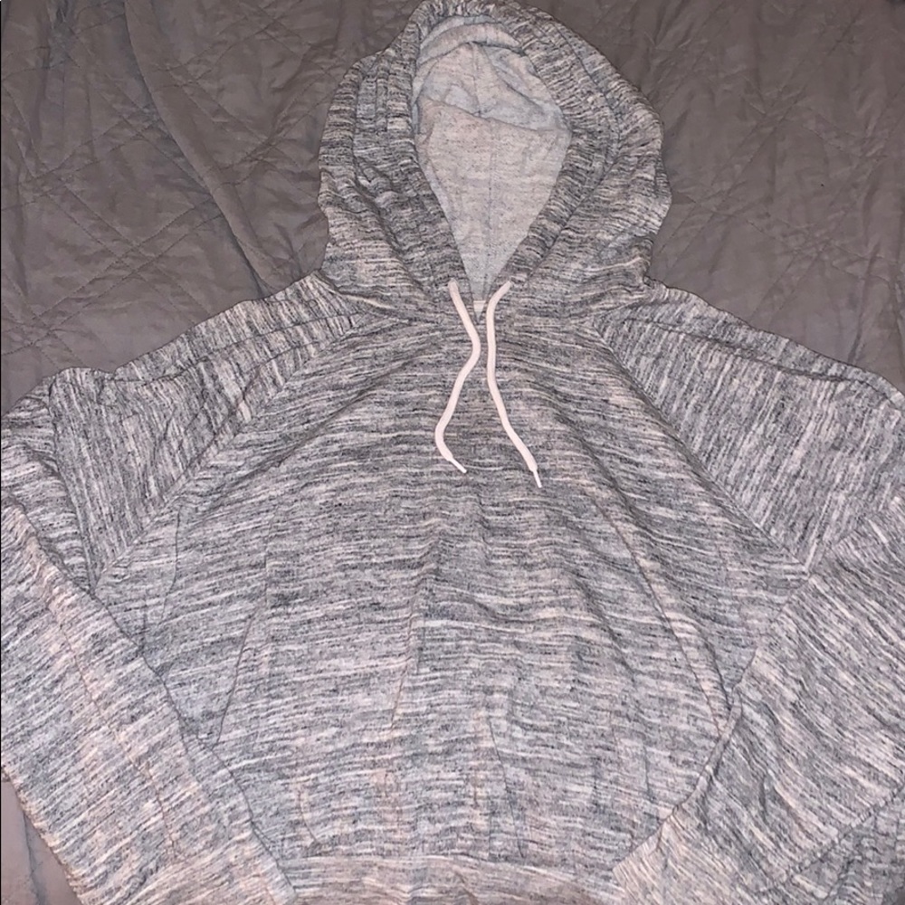 Gray Crop Sweater